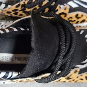 New 8M Steve Madden Leopard Print Tennis Shoes